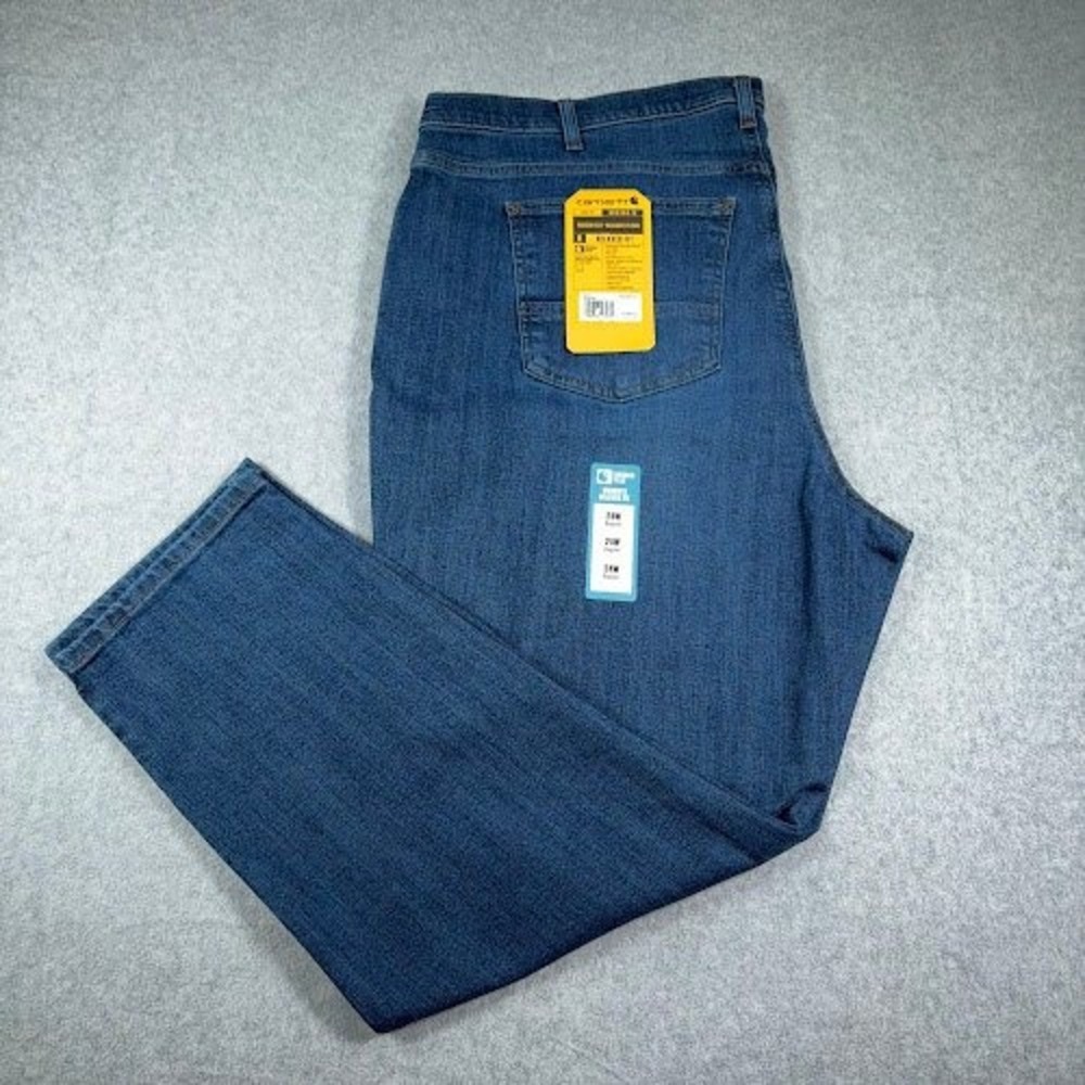 NWT Carhartt Rugged Flex Jeans Womens 24W Tall fits 46x29 Relaxed Fit BD5383W